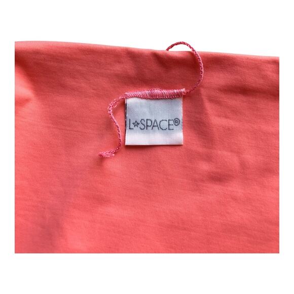 L Space Camacho Women's Bikini Swimsuit Bottom Coral Pink Stretch Medium/Large - Picture 6 of 6